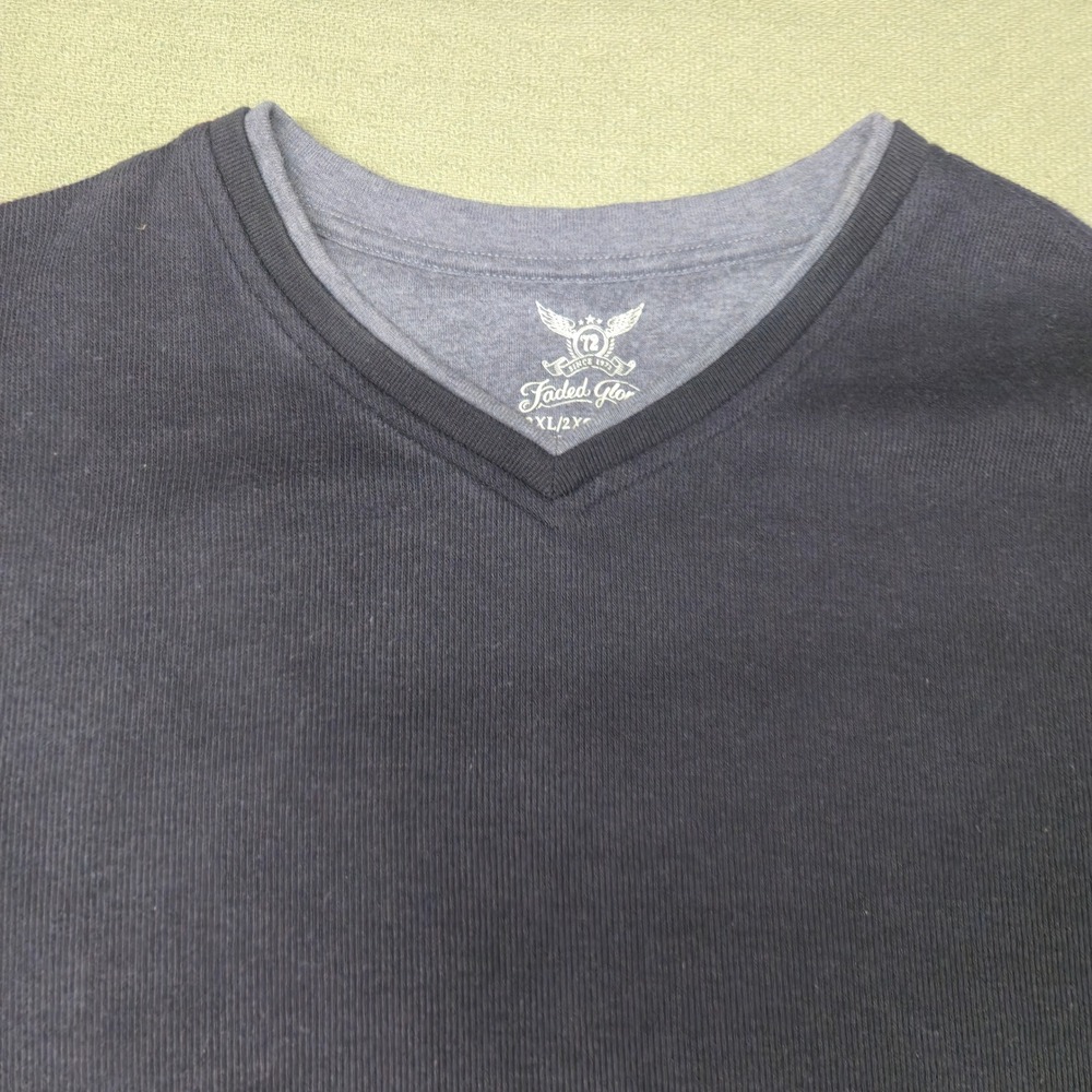 Faded Glory Mens 2XL Black Thermal V-Neck Long Sleeve Shirt FM46Y056B001 - Picture 3 of 16